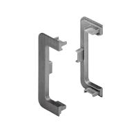 Заглушки внешние для С-образного профиля черный