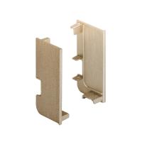 Заглушки внутренние для L-образного профиля латунь