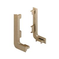 Заглушки внешние для L-образного профиля латунь