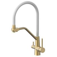 8L2023 brushed gold+white hose 1