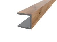 Планка для стен. пан. торцевая П-обр. 4 мм Дуб Вотан30