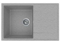 Мойка врезная с крылом 735475 мм Светло-серый