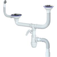 Сифон для мойки двойной Ulgran SM(RU)1VP 2