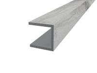 Планка для стен. пан. торцевая П-обр. 4 мм Паладина светлая глянец 30