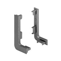 Заглушки внешние для L-образного профиля черный