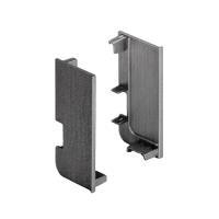 Заглушки внутренние для L-образного профиля черн