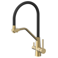 8L2023 brushed gold+black hose