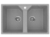 Мойка врезная две чаши 770490мм Светло-серый (2)